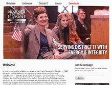 Tablet Screenshot of elizabethfororegon.com
